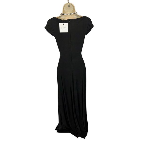 Khanum’s x Revolve Black Khine Gown NWT Off Shoulder Crystal Strap Maxi  - S - Picture 5 of 14